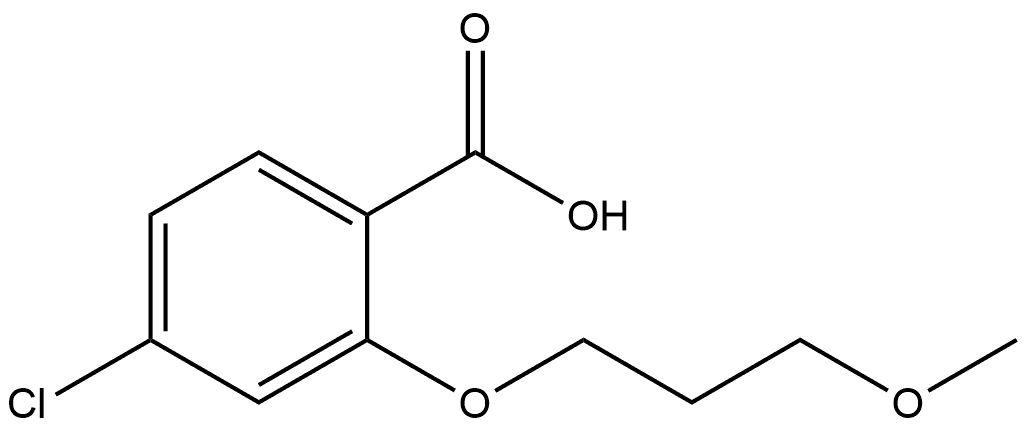 4-Chloro-2-(3-methoxypropoxy)benzoic acid Structure