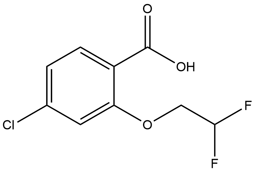 4-Chloro-2-(2,2-difluoroethoxy)benzoic acid Structure