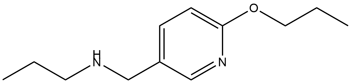 6-Propoxy-N-propyl-3-pyridinemethanamine Structure