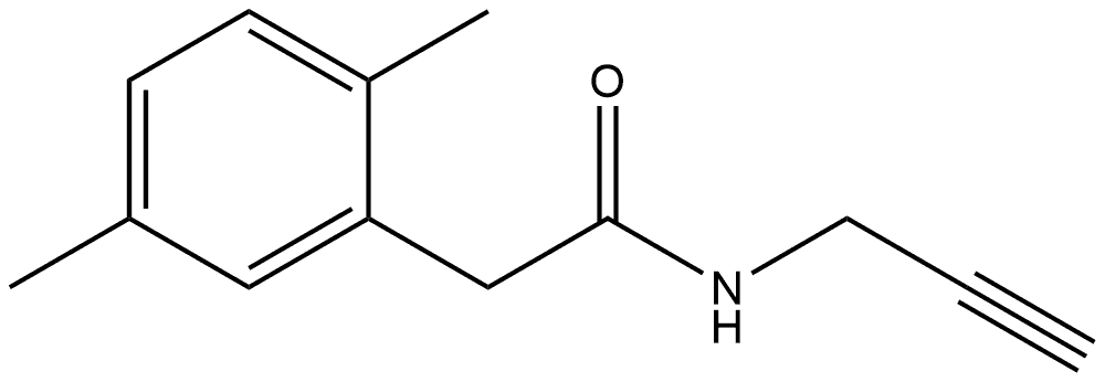 2,5-Dimethyl-N-2-propyn-1-ylbenzeneacetamide Structure