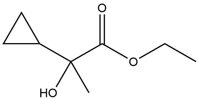 Ethyl α-hydroxy-α-methylcyclopropaneacetate Structure