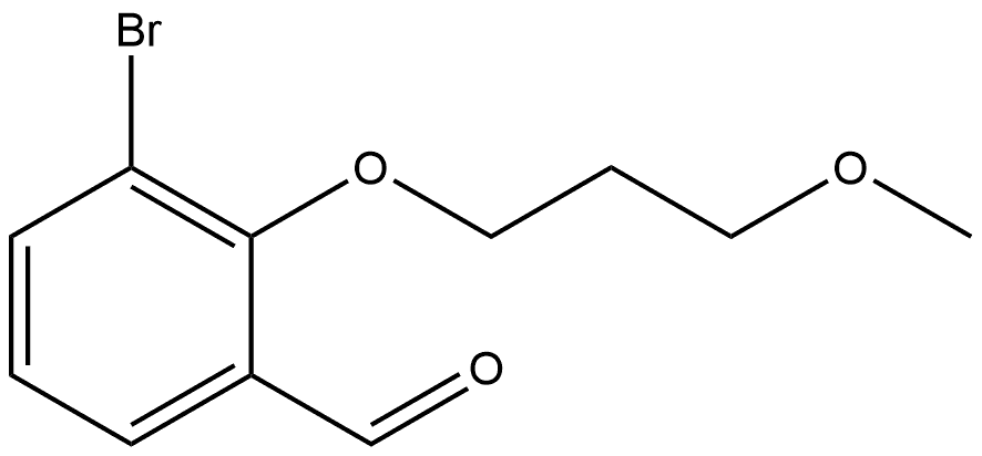 3-Bromo-2-(3-methoxypropoxy)benzaldehyde Structure