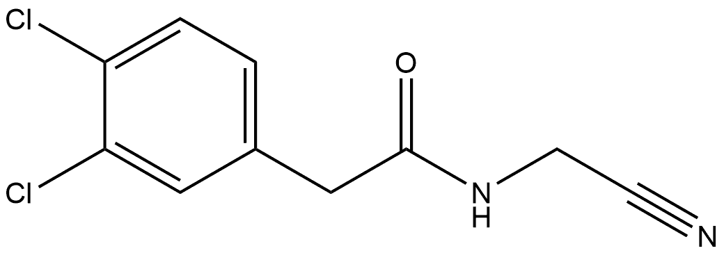 3,4-Dichloro-N-(cyanomethyl)benzeneacetamide Structure