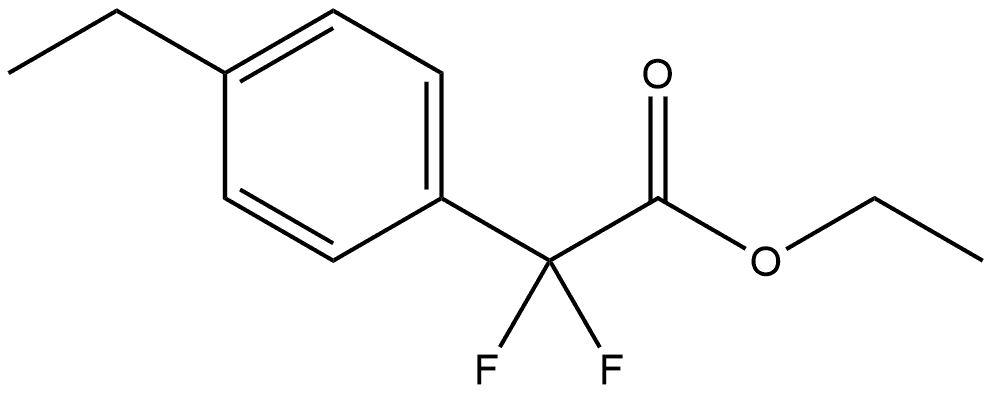 Ethyl 4-ethyl-α,α-difluorobenzeneacetate Structure