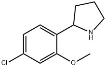 2-(4-chloro-2-methoxyphenyl)pyrrolidine 구조식 이미지