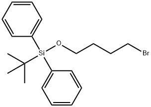 Benzene, 1,1''-[(4-bromobutoxy)(1,1-dimethylethyl)silylene]bis- Structure