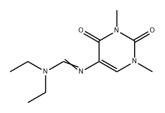 Methanimidamide, N,N-diethyl-N'-(1,2,3,4-tetrahydro-1,3-dimethyl-2,4-dioxo-5-pyrimidinyl)- 구조식 이미지