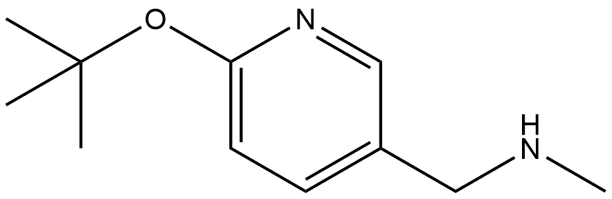 6-(1,1-Dimethylethoxy)-N-methyl-3-pyridinemethanamine Structure