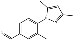 Benzaldehyde, 4-(3,5-dimethyl-1H-pyrazol-1-yl)-3-methyl- 구조식 이미지