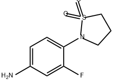 2-(4-amino-2-fluorophenyl)-1lambda6,2-thiazolidin
e-1,1-dione Structure