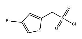 2-Thiophenemethanesulfonyl chloride, 4-bromo- Structure