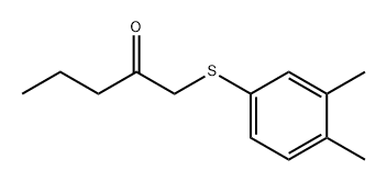 2-Pentanone, 1-[(3,4-dimethylphenyl)thio]- Structure