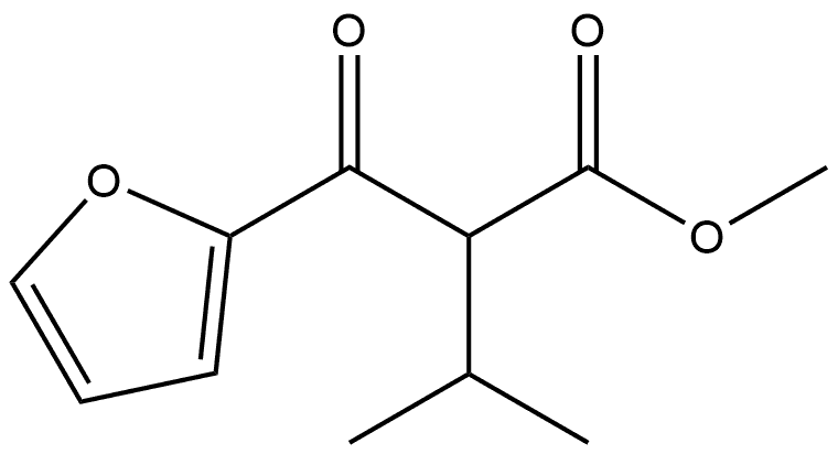 2-Furanpropanoic acid, α-(1-methylethyl)-β-oxo-, methyl ester 구조식 이미지