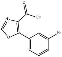 4-Oxazolecarboxylic acid, 5-(3-bromophenyl)- Structure