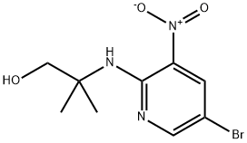 2-[(5-Bromo-3-nitro-2-pyridinyl)amino]-2-methyl-1-propanol Structure