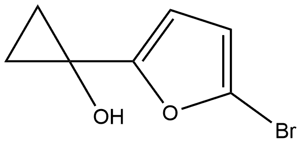 1-(5-Bromo-2-furanyl)cyclopropanol Structure