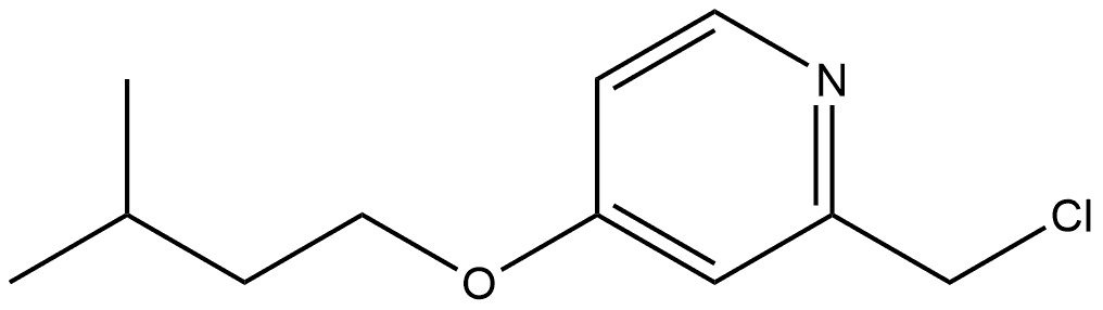 2-(Chloromethyl)-4-(3-methylbutoxy)pyridine Structure