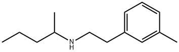 Benzeneethanamine, 3-methyl-N-(1-methylbutyl)- Structure