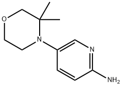 5-(3,3-dimethylmorpholin-4-yl)pyridin-2-amine 구조식 이미지