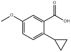 2-(Cyclopropyl)-5-methoxybenzoic acid Structure