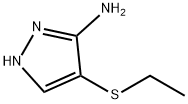 1H-Pyrazol-3-amine, 4-(ethylthio)- 구조식 이미지