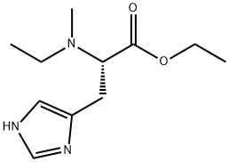 Histidine, N-ethyl--methyl-, ethyl ester Structure