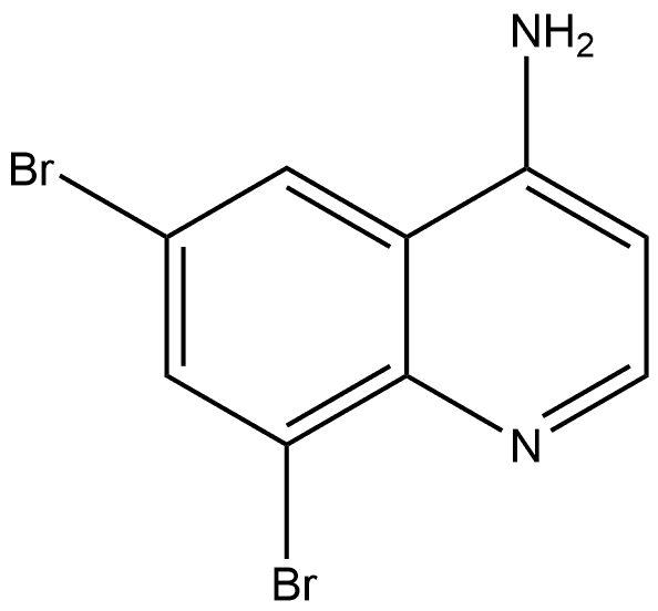 6,8-dibromoquinolin-4-amine 구조식 이미지