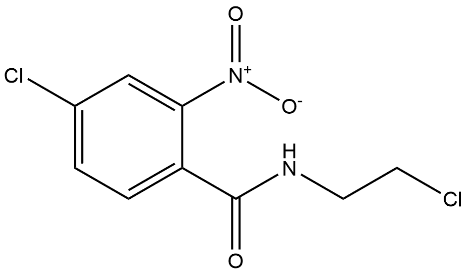 4-chloro-N-(2-chloroethyl)-2-nitrobenzamide Structure