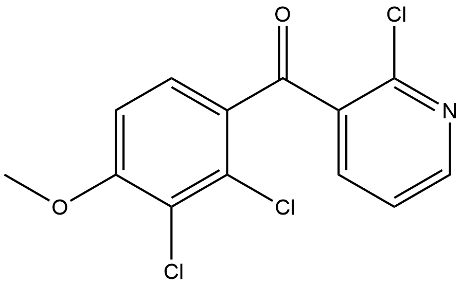 (2-Chloro-3-pyridinyl)(2,3-dichloro-4-methoxyphenyl)methanone Structure