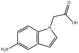 2-(5-amino-1H-indol-1-yl)acetic acid 구조식 이미지