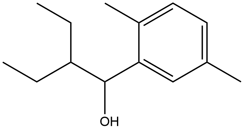 α-(1-Ethylpropyl)-2,5-dimethylbenzenemethanol Structure