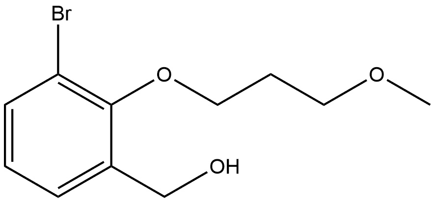 3-Bromo-2-(3-methoxypropoxy)benzenemethanol Structure