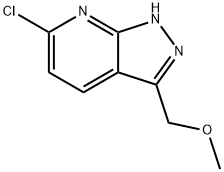 1H-Pyrazolo[3,4-b]pyridine, 6-chloro-3-(methoxymethyl)- Structure