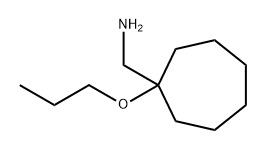 Cycloheptanemethanamine, 1-propoxy- Structure