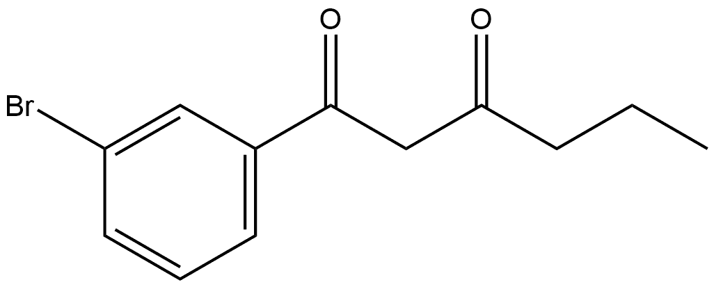 1-(3-Bromophenyl)-1,3-hexanedione Structure