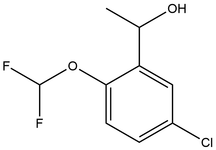 1-[5-chloro-2-(difluoromethoxy)phenyl]ethan-1-ol Structure