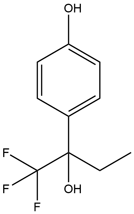α-Ethyl-4-hydroxy-α-(trifluoromethyl)benzenemethanol 구조식 이미지