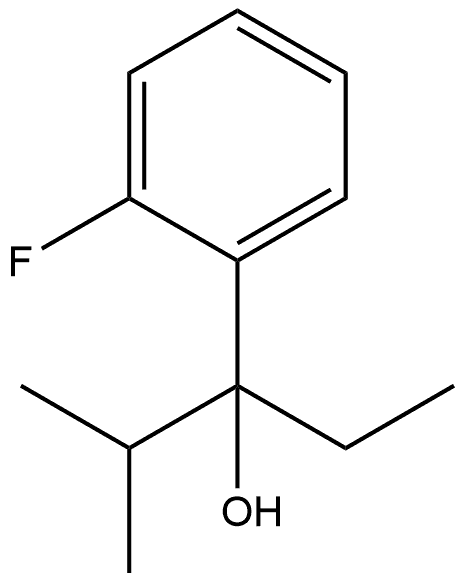 α-Ethyl-2-fluoro-α-(1-methylethyl)benzenemethanol Structure