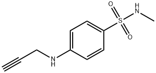 N-Methyl-4-(2-propyn-1-ylamino)benzenesulfonamide 구조식 이미지