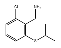 Benzenemethanamine, 2-chloro-6-[(1-methylethyl)thio]- Structure