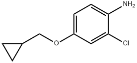 2-Chloro-4-(cyclopropylmethoxy)benzenamine Structure