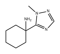 Cyclohexanamine, 1-(1-methyl-1H-1,2,4-triazol-5-yl)- Structure