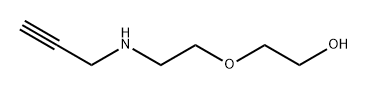 Ethanol, 2-[2-(2-propyn-1-ylamino)ethoxy]- Structure