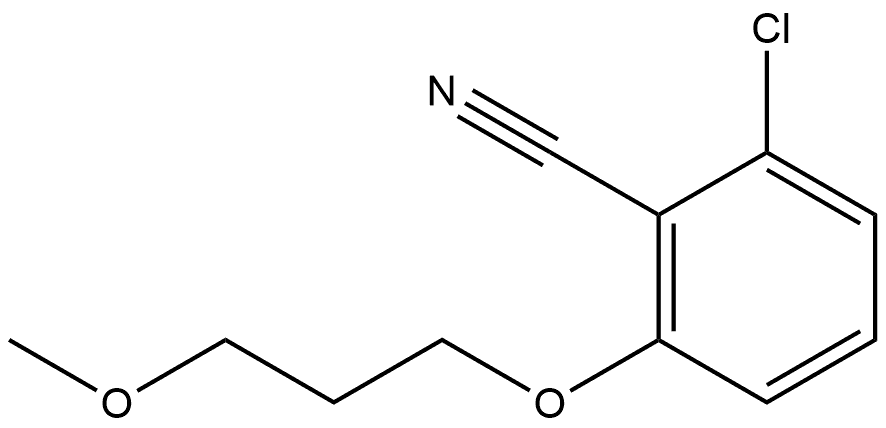 2-Chloro-6-(3-methoxypropoxy)benzonitrile Structure