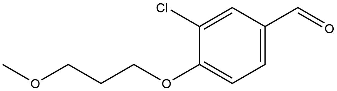 3-Chloro-4-(3-methoxypropoxy)benzaldehyde Structure