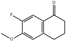 1(2H)-Naphthalenone, 7-fluoro-3,4-dihydro-6-methoxy- 구조식 이미지