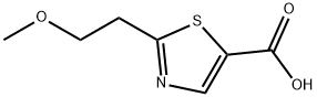 5-Thiazolecarboxylic acid, 2-(2-methoxyethyl)- Structure