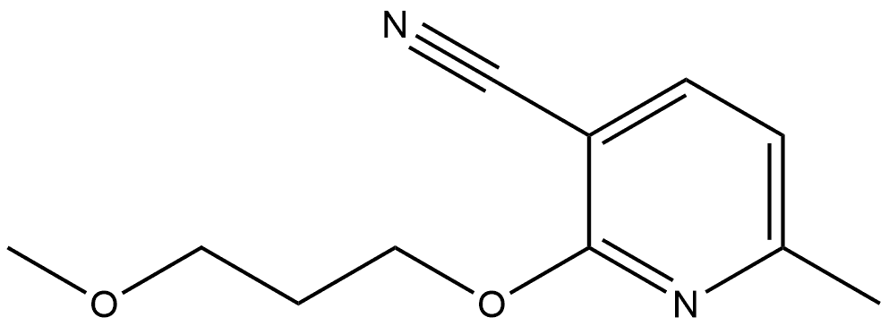 2-(3-Methoxypropoxy)-6-methyl-3-pyridinecarbonitrile Structure