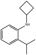 Benzenamine, N-cyclobutyl-2-(1-methylethyl)- Structure