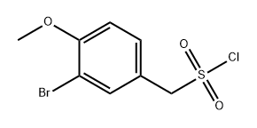 Benzenemethanesulfonyl chloride, 3-bromo-4-methoxy- Structure